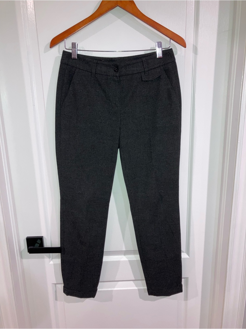 Marc Aurel Grey Tapered Dress Pants - size 34